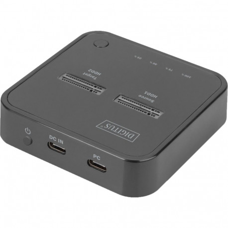 Kahepesaline M.2 NVM SSD dokijaam USB-C, must