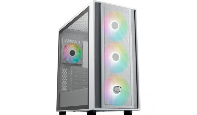 MasterBox 600  (weiß, Tempered Glass)
