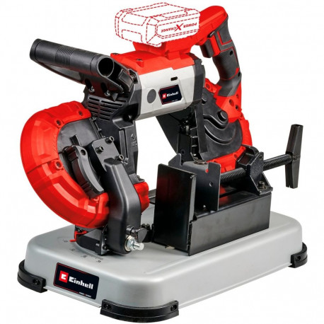 Power X-Change aku lintsaag TE-MB 18/127 U Li-Solo 18Volt ilma akuta ja laadijata alusega, punane/mu