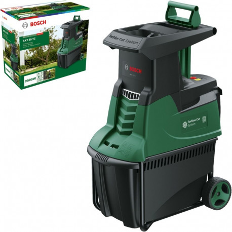 Bosch quiet shredder AXT 25 TC, Turbine-Cut (green/black, 2,500 watts)