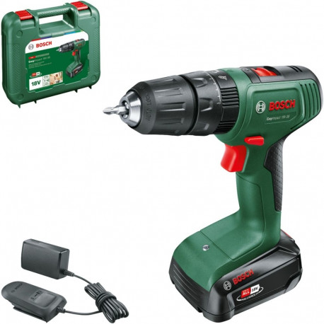 Bosch cordless impact drill EasyImpact 18V-38 (green/black, Li-ion battery 2.0Ah, case, POWER FOR AL