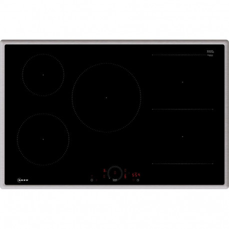 Neff T58SHW1L0 N 70, independent hob (black/stainless steel, 80 cm)
