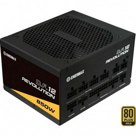 Revolution toiteplokk D.F.12 850W 1x 12-Pin GPU-pistik 3x PCIe kaablite haldus, must