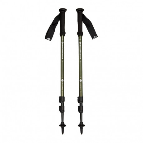 Black Diamond Trekking Poles Explorer 3, fitness equipment (black, 1 pair, 100 to 140 cm)