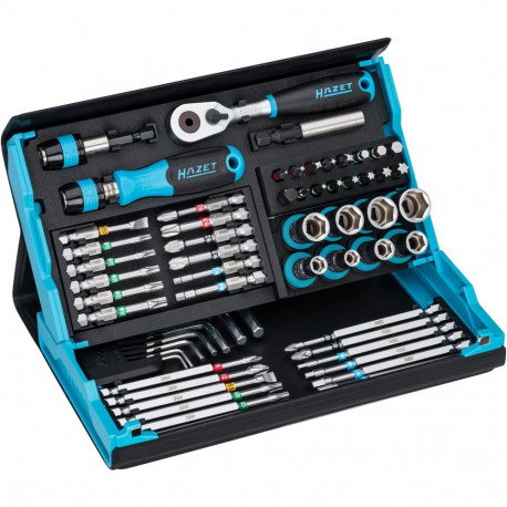 SmartCase otsikute ja bittide komplekt 2200SC-32 59-osaline 1/4" ümberlülitatava ratšvõtmega, must/s