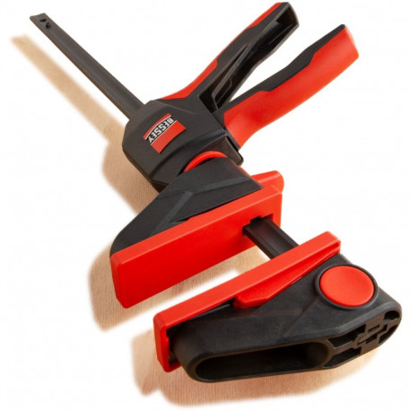 Einhandzwinge mit drehbarem Griff EZ360-15 (schwarz/rot, 150 / 80)