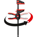 BESSEY one-hand clamp with rotating handle EZ360-15 (black/red, 150 / 80)