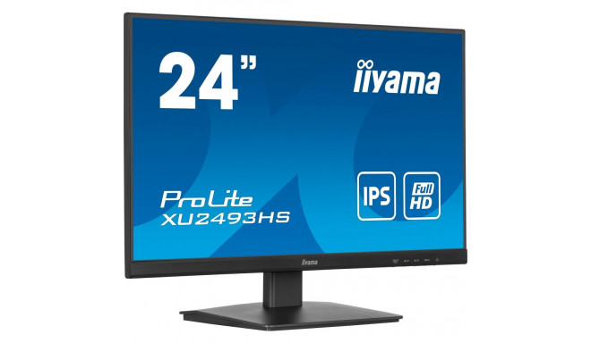 iiyama XU2493HS-B6, LED monitor - 23.8 - black (matt), FullHD, IPS, Adaptive Sync, 100Hz panel