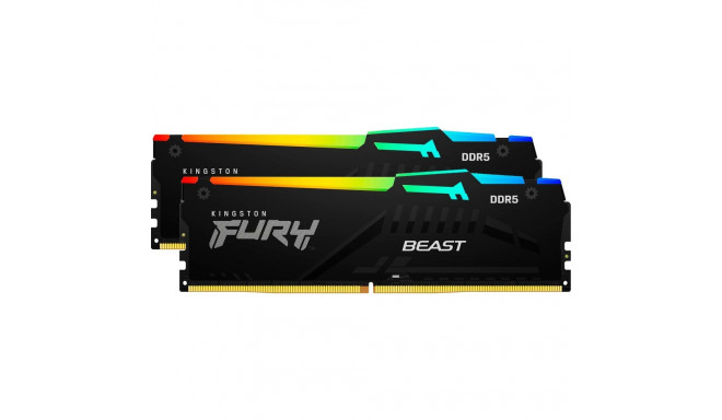 Kingston FURY DDR5 - 32GB - 6000 - CL - 30 (2x 16 GB) dual kit, memory (black, KF560C30BBAK2-32, FUR
