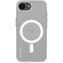 Decoded taaskasutatud plastist läbipaistev valge iPhone 16e tagakate