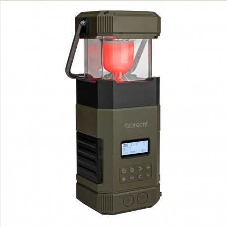 Albrecht DR 114 DAB+ Outdoor- Radio with Camping-Lamp