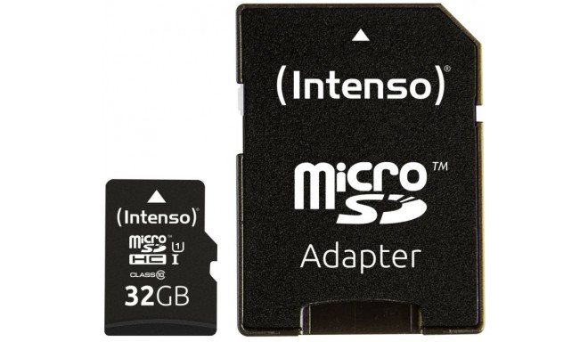 Intenso memory card microSDHC 32GB Premium UHS-I + adapter