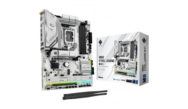 ASRock B860 Steel Legend WiFi - Socket 1851 - motherboard (white)