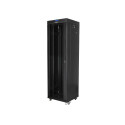 RACK CABINET 19" FREE-STANDING 42U/600X600 (FLAT PACK) WITH GLASS DOOR LCD BLACK LANBERG V2 RACK CABINET 19" FREE-STANDING 42U/600X600 (FLAT PACK) WITH GLASS DOOR LCD BLACK LANBERG V2