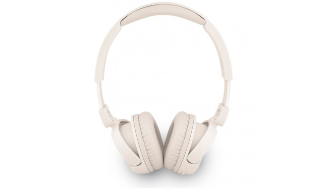 Guess Bluetooth 5.3 Metal Logo Script beežid kõrvaklapid