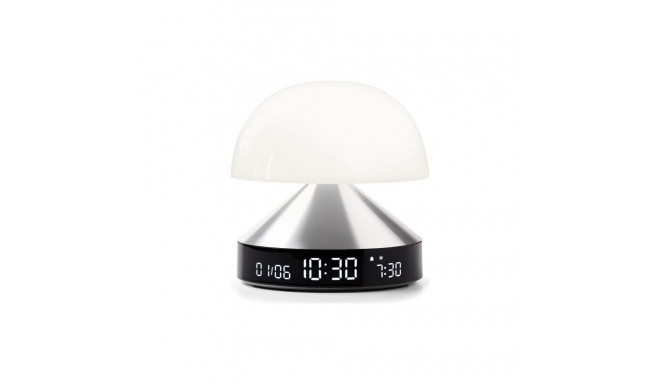 Lexon Mina Sunrise Alarm Clock with Lamp aluminum LR153MAP