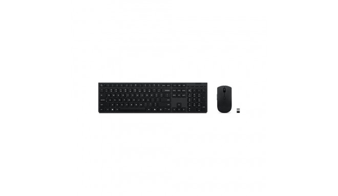 Lenovo Professional | Keyboard and Mouse Combo | Wireless | Russian/Cyrillic | Black | 2.4 GHz, Blue