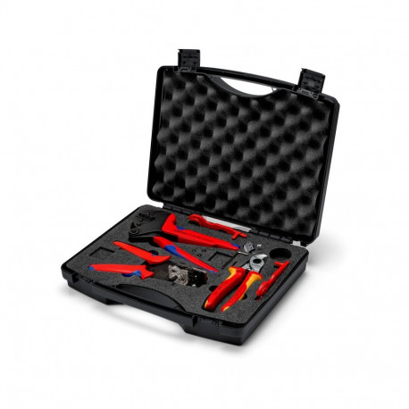 Knipex 97 91 04 V01 kaablisurumise matriitsikomplekt hall, oranž, punane