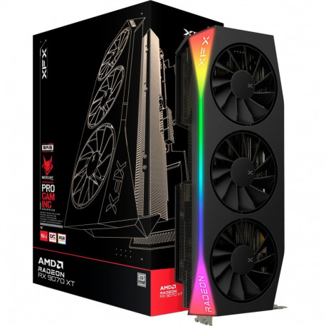 XFX Radeon RX 9070 XT OC Mercury RGB (black, RDNA4, GDDR6, 3x DisplayPort, 1x HDMI 2.1)