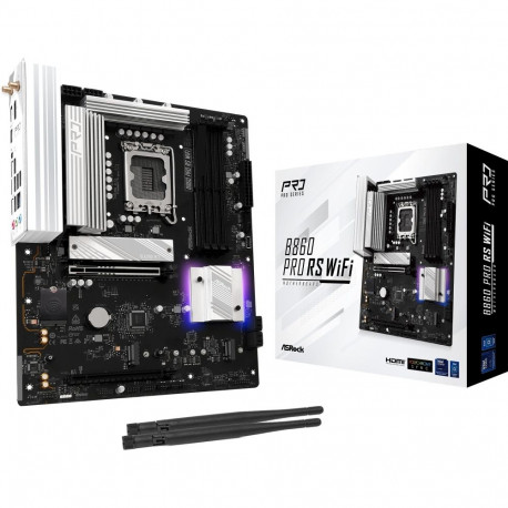 ASRock B860 Pro RS WiFi - Socket 1851 - motherboard (white)