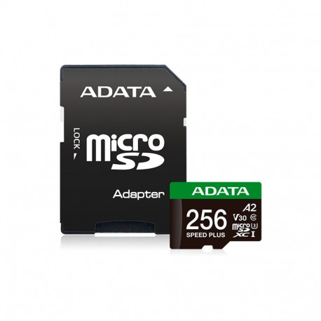 ADATA SPEED PLUS microSDXC 256 GB, memory card (UHS-I U3, Class 10, V30, A2)