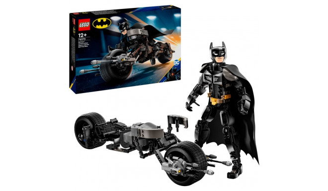 LEGO 76273 DC Super Heroes Batman Building Figure with Batpod, Construction Toy