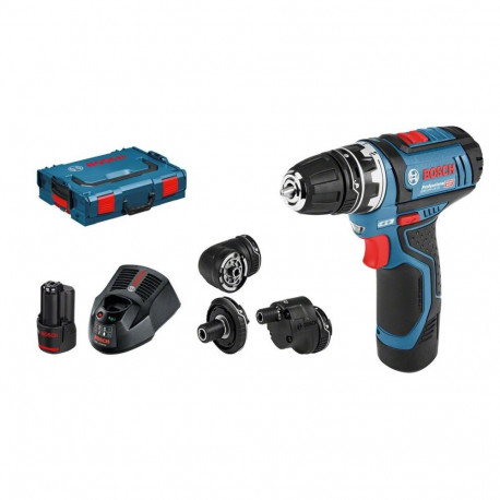 Bosch cordless screw drill Professional GSR 12V-15 FC Flexiclick + case + 2 batteries 2.0Ah