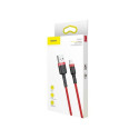 Baseus Cafule USB Lightning Cable 2,4A 0,5m (Red)