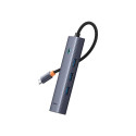 4in1 Hub Baseus  UltraJoy USB-C do 3x USB 3.0 + RJ45 (space grey)