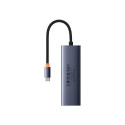 4in1 Hub Baseus  UltraJoy USB-C do 3x USB 3.0 + RJ45 (space grey)