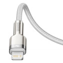 USB-C cable for Lightning Baseus Cafule, PD, 20W, 2m (white)