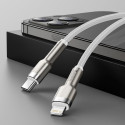 USB-C cable for Lightning Baseus Cafule, PD, 20W, 2m (white)