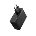 Seinalaadija GaN5 Pro 160W USB + 2xUSB-C QC4+ PD3.1 koos USB-C 1m kaabliga, must