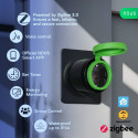Išmanioji rozetė ZigBee, 230Vac 16A, hermetiška IP44, su energijos matavimu, TUYA / Smart Life
