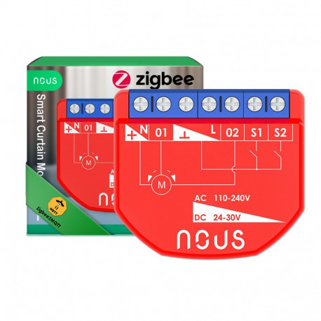 Nous B4Z ZigBee Smart Curtain moodul
