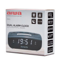 Dual Alarm Clock Radio, Black