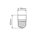 Adapter socket from E14 to E27