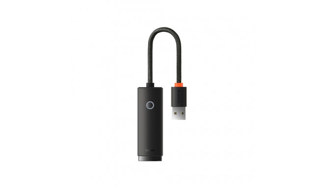 Interneti adapter USB A kuni RJ45 100Mbps, must