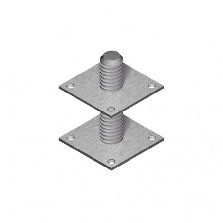 THREADED COLUMN SHOE 100X100X8,0 M30X200