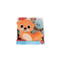 Fisher-Price 2-in-1 Rockin’ Tummy Time Otter Plush Toy with Soft Book for Newborn Sensory Play