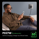 Ugreen Nexode Pro, USB + 2x USB-C, 65W + USB-C kaabel 1,5 m must
