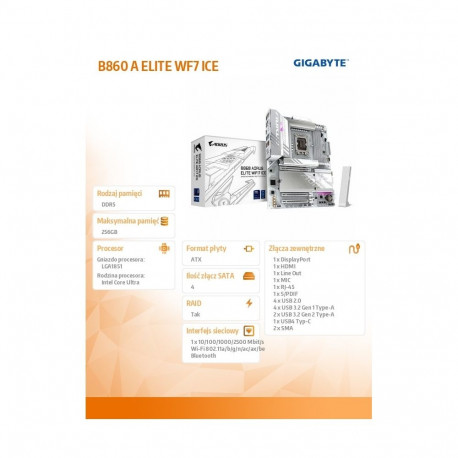 Emaplaat B860 A ELITE WF7 ICE