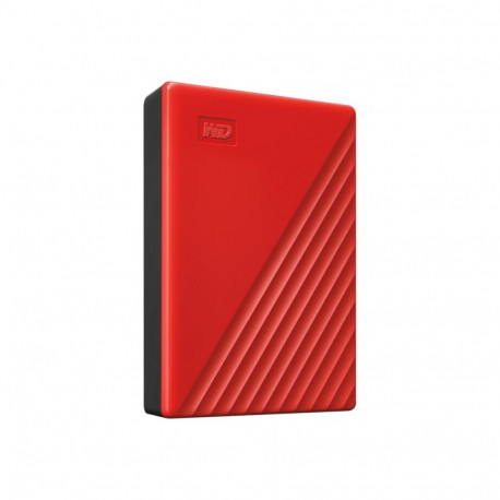 WD My Passport 4TB kaasaskantav kõvaketas USB3.0 USB2.0 ühilduv punane jaemüük