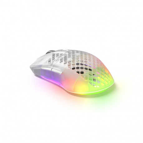 Steelseries Aerox 3 Ghost juhtmevaba optiline mängurihiir paremakäelistele RF Wireless + Bluetooth 1