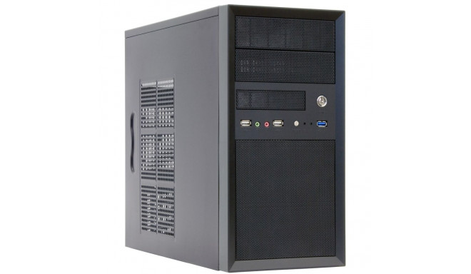 Chieftec arvutikorpus CT-01B-OP Mini Tower, must