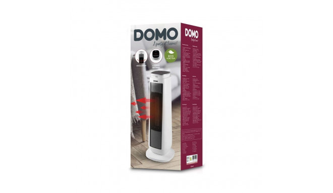 Domo DO7347H elektriline ruumiküte siseruumides must, valge 2000 W kodune tornventilaator