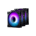 Phanteks M25 Gen2 PWM D-RGB ventilaator, 3-pack - 140 mm, must