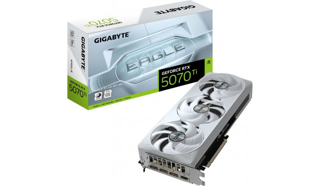 GigaByte GeForce RTX 5070 Ti EAGLE OC ICE 16G (DLSS 4, 3x DisplayPort, 1x HDMI 2.1)