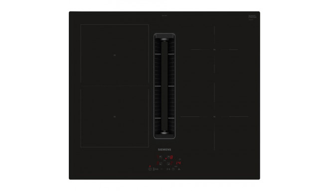 Siemens ED611BS16E iQ300, independent hob (black, 60 cm, with integrated extractor hood)