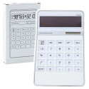 kontorikalkulaator suur ekraan 10-kohaline elegantne valge